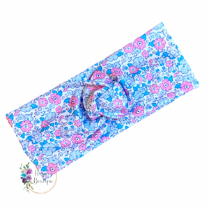 YOUTH Blue Floral Headband