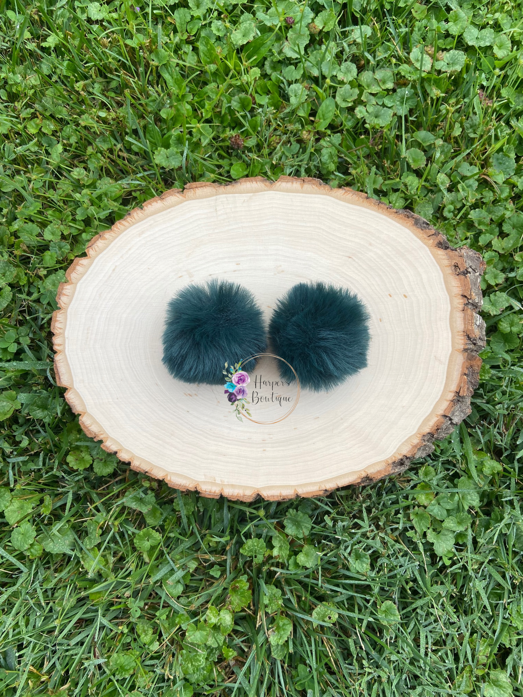 2in Hunter Green Pom Piggies