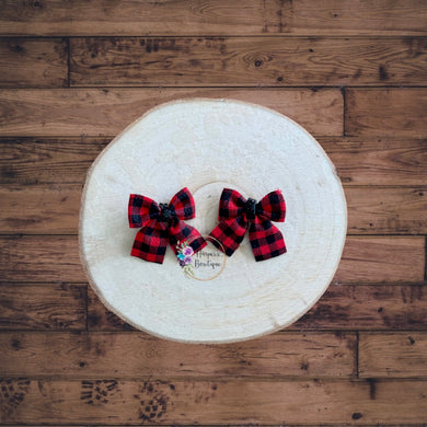 1.5in Buffalo Plaid Piggy Set