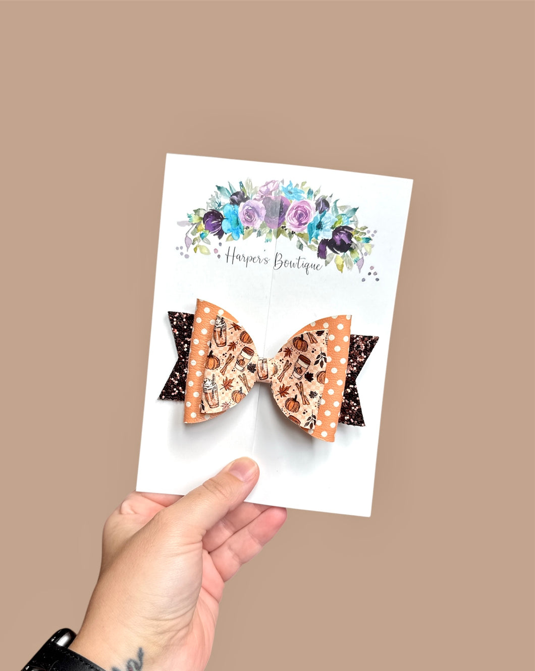 4.5in Fall Double Dolly Bow