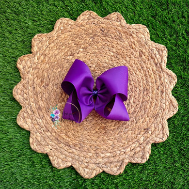 5in Purple Ribbon Bow