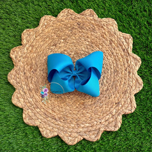 5in Blue Ribbon Bow