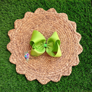 5in Lime Ribbon Bow