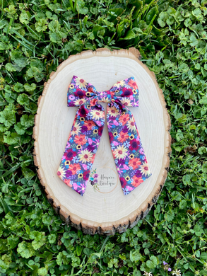 5in Floral Sailor Bow