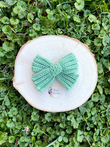 4in Sage Knotted Bow