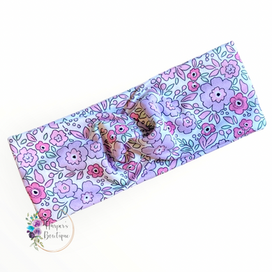 ADULT Purple Floral Headband