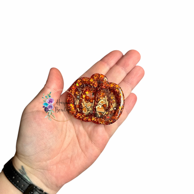 2in Resin Pumpkin Shaker Clip
