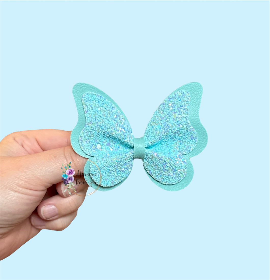 3in Aqua Butterfly