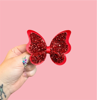 3in Red Butterfly