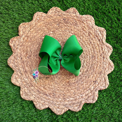 5in Green Ribbon Bow
