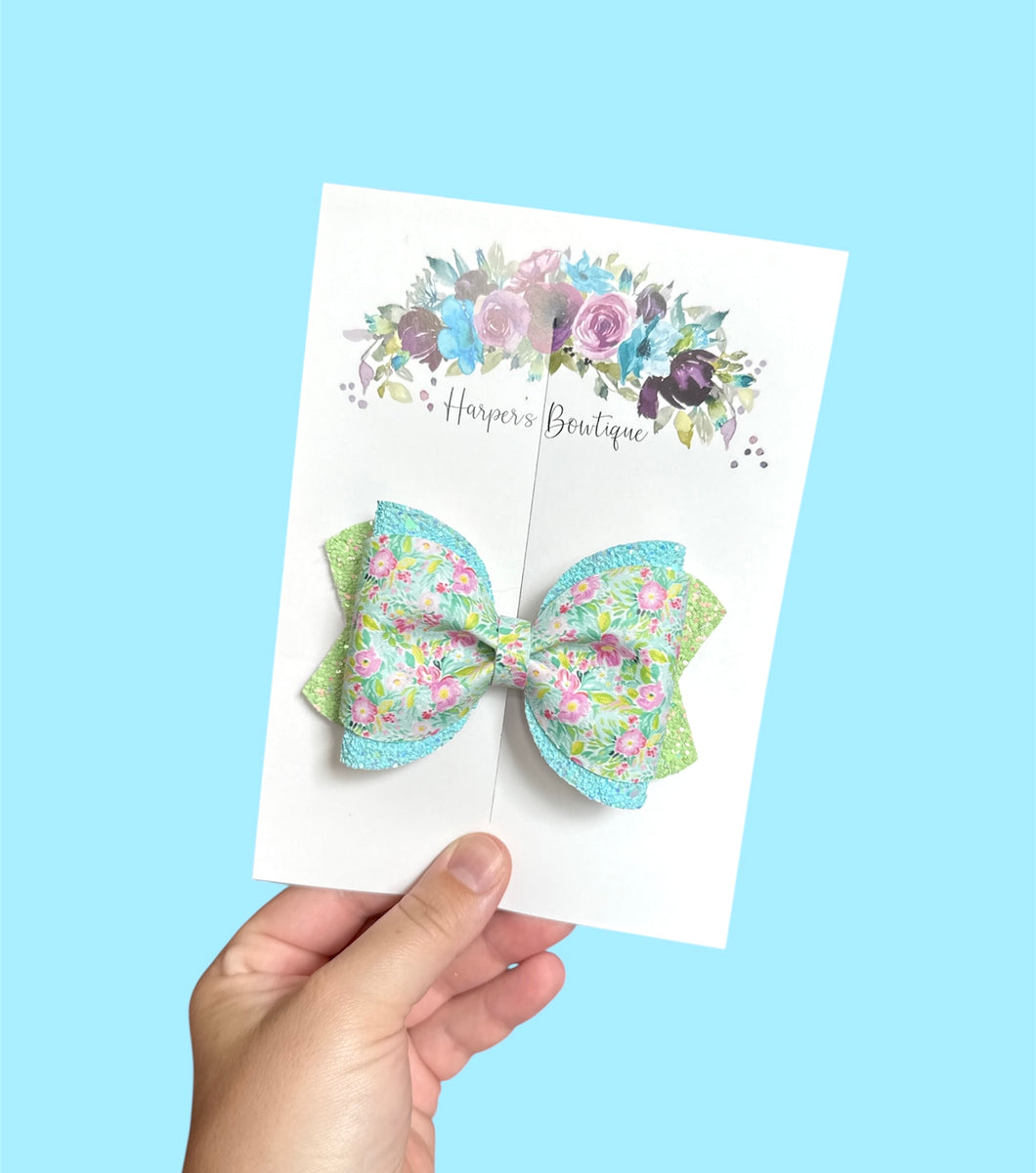 4in Floral Millie Bow