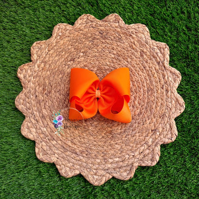 5in Light Orange Ribbon Bow