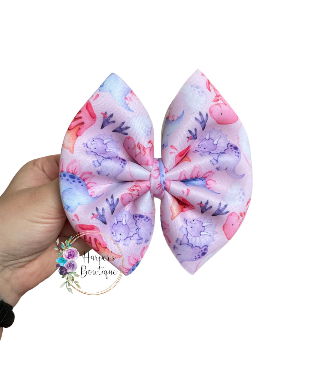 5in Dino Puff Bow