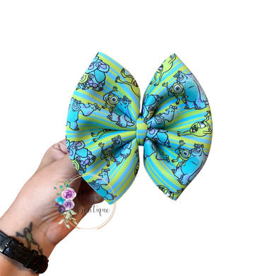 5in Monsters Puff Bow